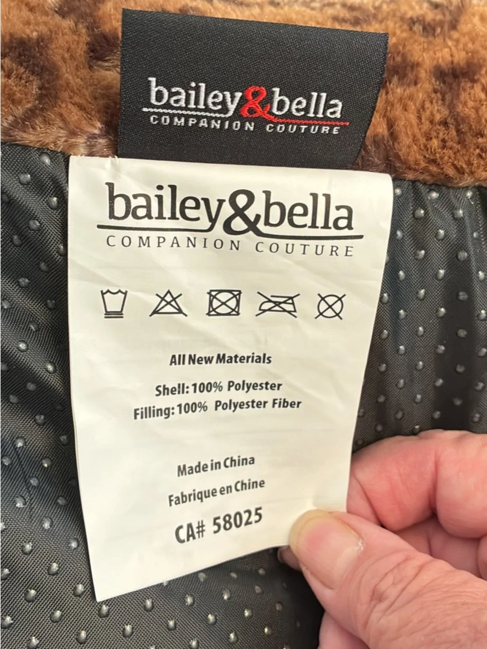 Bailey and Bella soft leopard